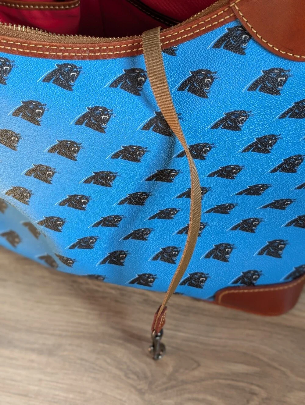 Dooney & Bourke Carolina Panthers Hobo Red Liner Purse Shoulder bag